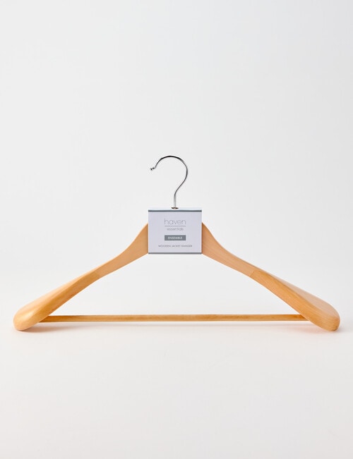Haven Essentials Ensemble Wooden Jacket Hanger product photo View 04 L