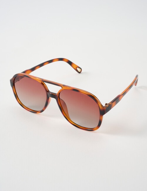 Gasoline Tortoiseshell Sunglasses, Brown product photo