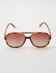 Gasoline Tortoiseshell Sunglasses, Brown product photo View 02 S
