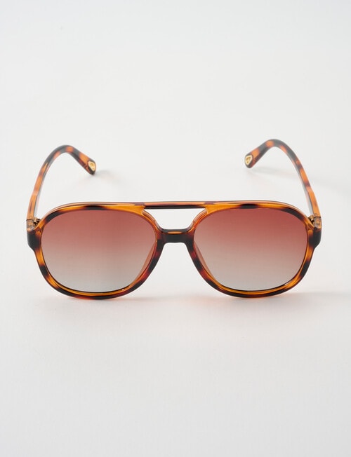 Gasoline Tortoiseshell Sunglasses, Brown product photo View 02 L