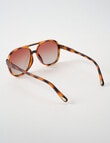 Gasoline Tortoiseshell Sunglasses, Brown product photo View 03 S