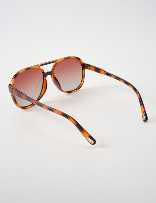 Gasoline Tortoiseshell Sunglasses, Brown product photo View 03 L