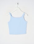 Switch Emma Scoop Neck Rib Singlet, Light Cornflower product photo