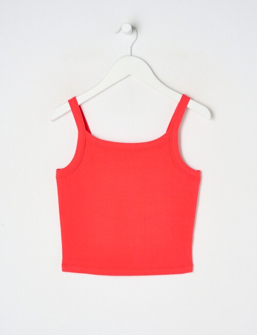 Switch Emma Scoop Neck Rib Singlet, Red product photo