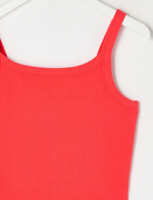 Switch Emma Scoop Neck Rib Singlet, Red product photo View 02 L