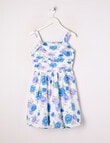 Switch Large Floral Bubble Hem Dress, Vanilla product photo