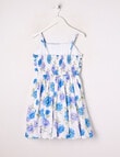 Switch Large Floral Bubble Hem Dress, Vanilla product photo View 02 S