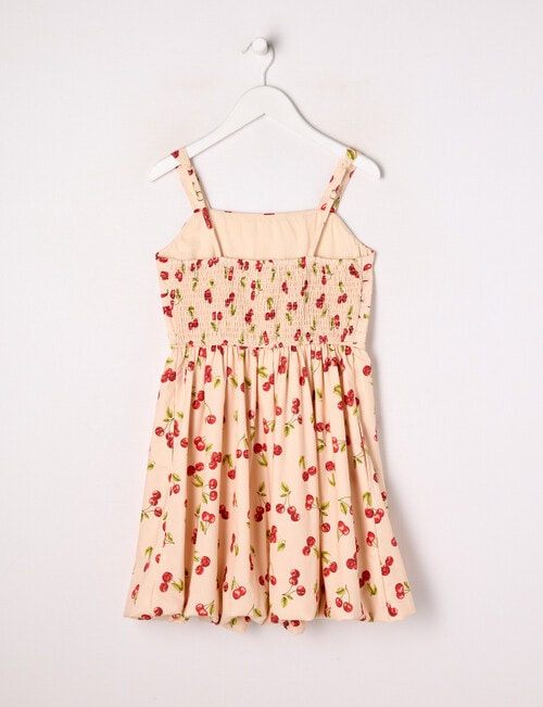 Switch Cherries Bubble Hem Dress, Natural product photo View 02 L