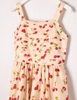 Switch Cherries Bubble Hem Dress, Natural product photo View 03 S