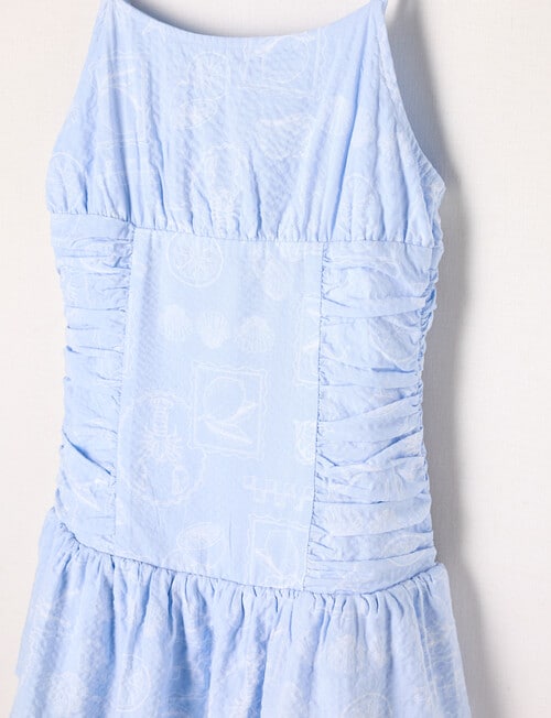 Switch Summer Print Drop Waist Dress, Cornflower product photo View 03 L