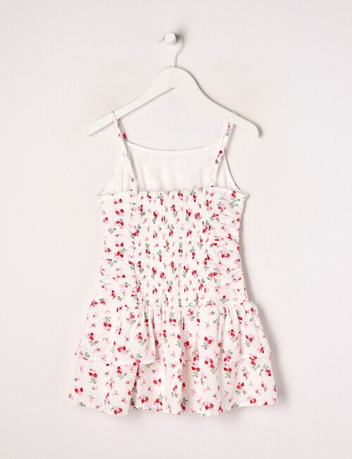 Switch Strawberries Drop Waist Dress, White product photo View 02 L