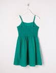 Switch Broderie Dress, Emerald Green product photo View 02 S