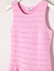 Switch Shirred Drop Waist Dress, Baby Pink product photo View 02 S