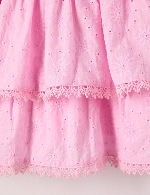 Switch Shirred Drop Waist Dress, Baby Pink product photo View 03 L