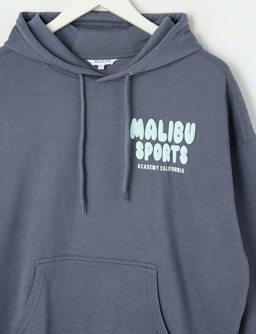 Switch Malibu Sports Oversized Hoodie, Charcoal product photo View 03 L