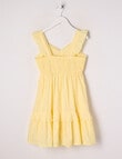 Switch Broderie Tiered Dress, Pale Lemon product photo View 02 S