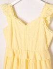 Switch Broderie Tiered Dress, Pale Lemon product photo View 03 S