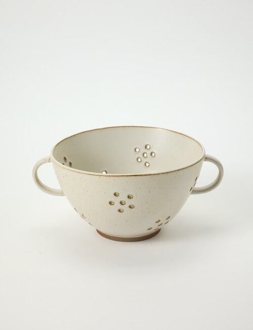 Gather Elementopia Double Handle Colander, Linen product photo