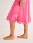 Whistle Sleep Lace Satin Nightie, Pink, 8-22 product photo View 06 S
