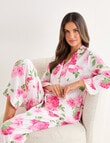 Whistle Sleep Satin PJ Set, Print, 8-18 product photo