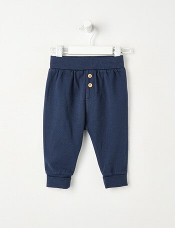 Little Bundle Essentials Stretch Cotton Pant, Navy product photo
