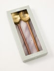 Gather Elementopia Salad Servers Set of 2, Brass & Natural product photo View 04 S
