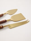 Gather Elementopia Cheese Servers Set of 3, Brass & Natural product photo View 03 S