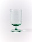 Gather Elementopia Recycled Glass Goblet, Green product photo