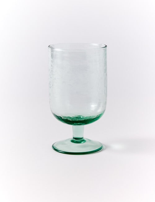 Gather Elementopia Recycled Glass Goblet, Green product photo
