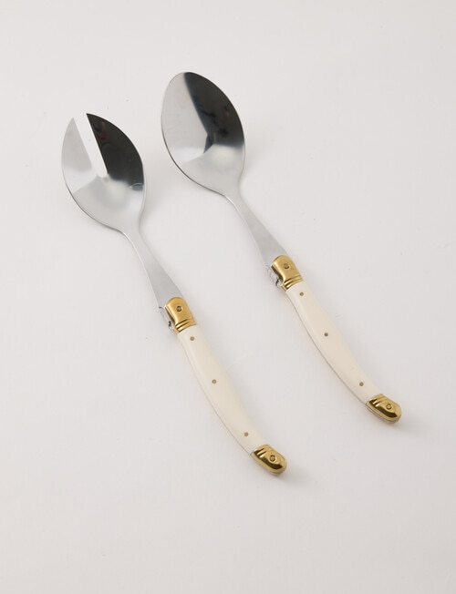 Gather 2-Piece Salad Spoon Set, Ivory product photo