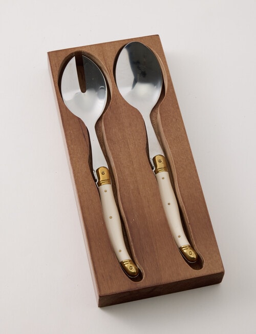 Gather 2-Piece Salad Spoon Set, Ivory product photo View 03 L