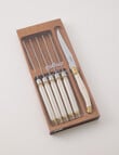 Gather Elementopia 6-Piece Steak Knife Set, Ivory product photo View 04 S