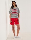 Denim Republic Stripe Applique Tee, Navy & White product photo View 03 S
