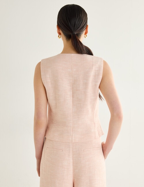 State of play Francesca Tie Front Waistcoat, Blush product photo View 02 L