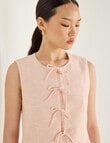 State of play Francesca Tie Front Waistcoat, Blush product photo View 04 S