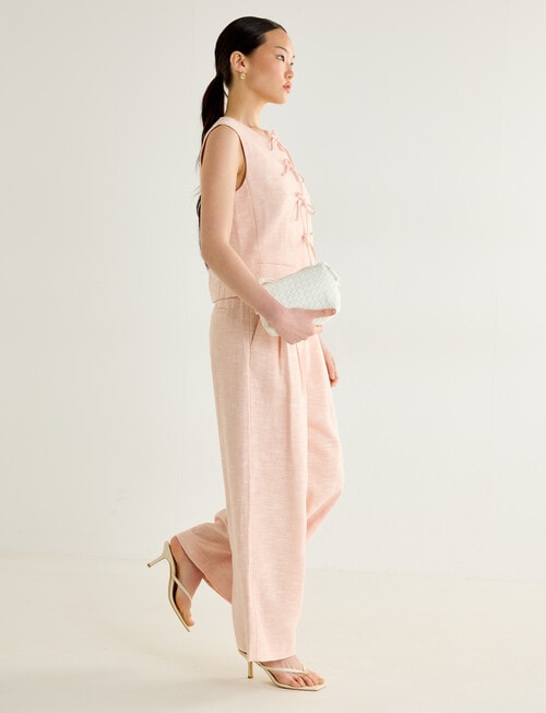 State of play Francesca Tie Front Waistcoat, Blush product photo View 05 L