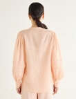 State of play Rosalie Lace Trim Blouse, Peach product photo View 02 S