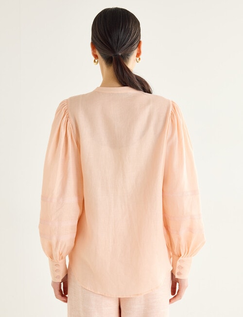 State of play Rosalie Lace Trim Blouse, Peach product photo View 02 L