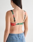 Zest Resort Wrap Front Bikini Top, Hot House Floral product photo View 02 S