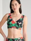 Zest Resort Wrap Front Bikini Top, Hot House Floral product photo View 04 S