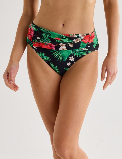Zest Resort Floral Wrap Front Bikini Brief, Hot House product photo