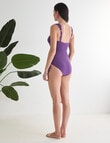 Zest Resort Ruch Side Textured Swimsuit, Rich Lilac product photo View 02 S