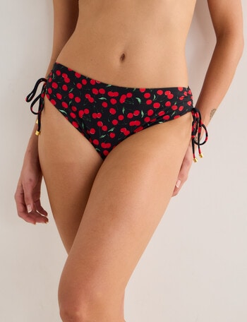 Zest Swimwear String Bikini Bottom, Cherry Print product photo