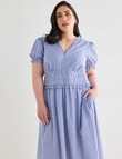 Studio Curve Striped Summer Dress, Blue product photo