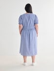 Studio Curve Striped Summer Dress, Blue product photo View 02 S