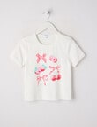 Switch Bows Fruit Short Sleeve Baby Tee, White product photo