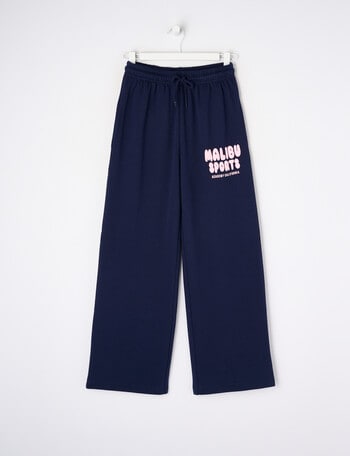 Switch Malibu Sports Wide Leg Trackpants, Navy product photo