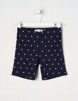 Mac & Ellie Spot Rib Bike Short, Navy product photo