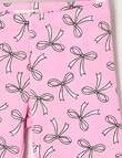Mac & Ellie Bows Rib Bike Short, Candy Pink product photo View 02 S