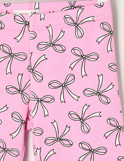 Mac & Ellie Bows Rib Bike Short, Candy Pink product photo View 02 L